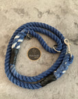 Denim Eco-friendly Dog Leads and Leaches, organic cotton handcrafted by Farmer Pete's Australian Made