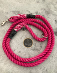 Red Eco-friendly Dog Leads and Leaches, organic cotton handcrafted by Farmer Pete's Australian Made