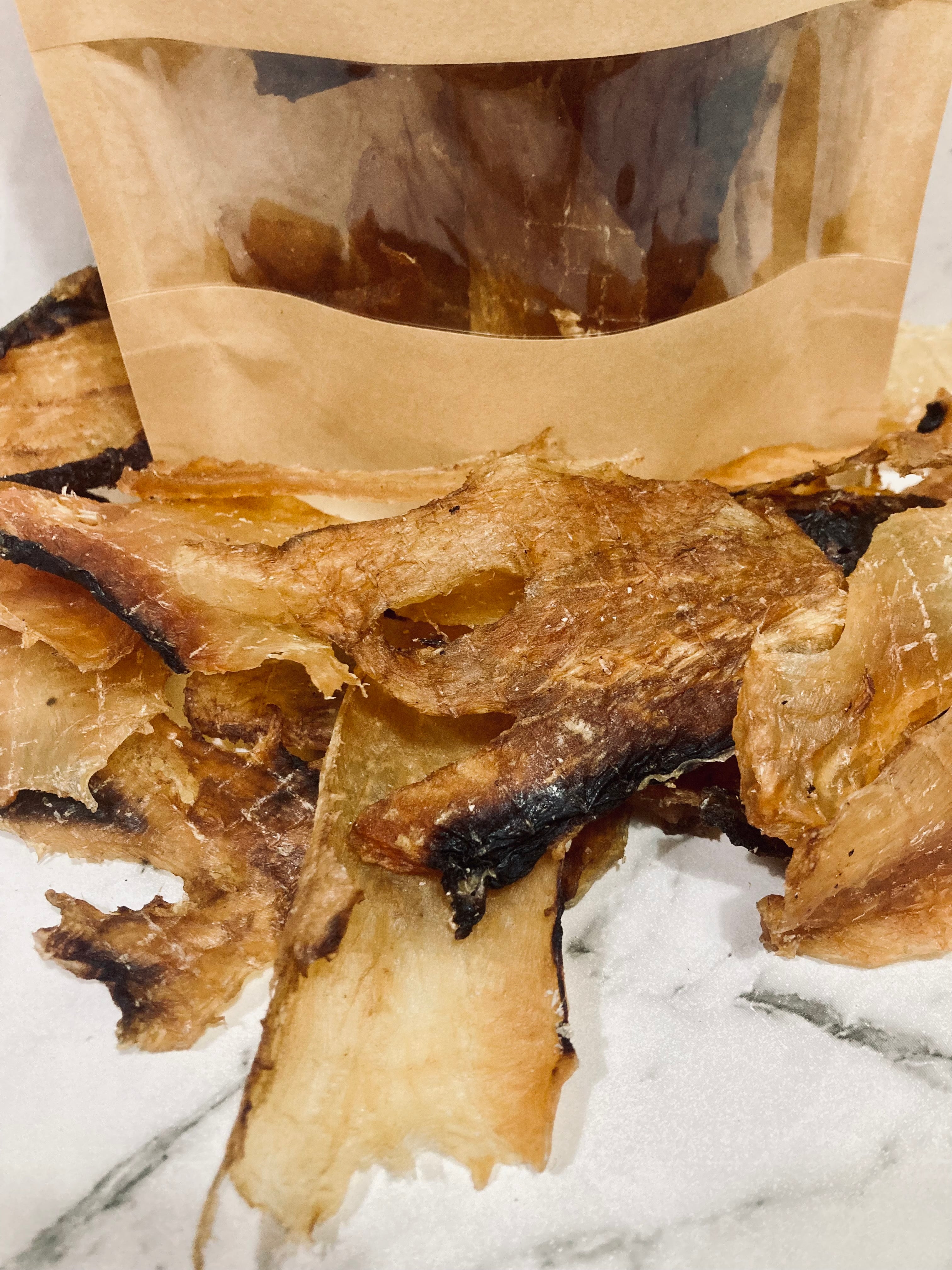 Buy Best Fish Jerky Dog Treats Online! Farmer Pete's Seafood