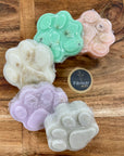Sample paw pack of Farmer Pete's goats milk dog soaps.