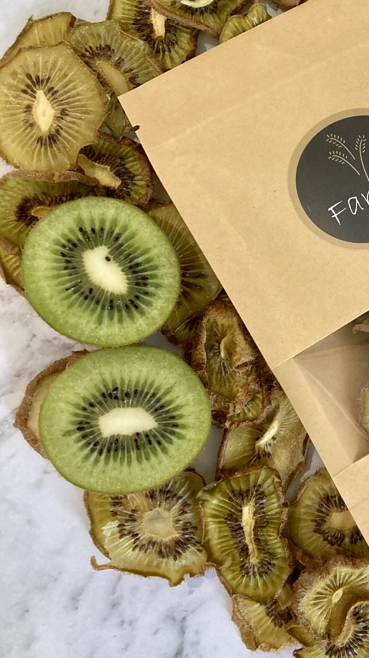 Natural kiwi fruit treats by Farmer Pete&#39;s.
