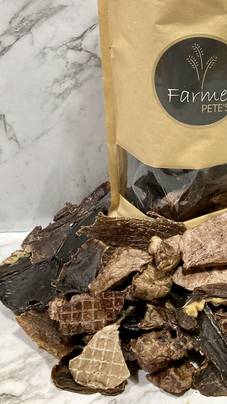 Lamb offal treats for dogs by Farmer Pete&#39;s. Australian made.