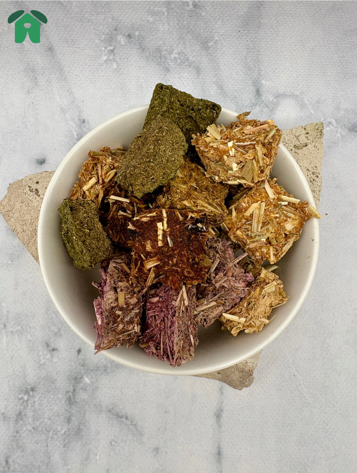 Dried Biscuit Treats for Rabbits and guinea pigs, made from Australian fruit and vegetables