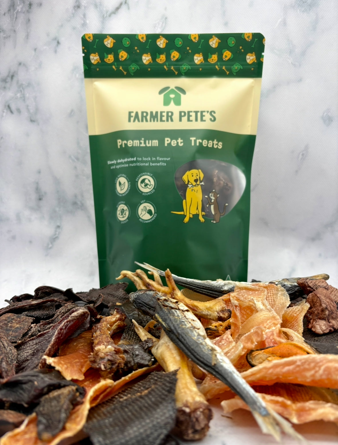 Dehydrated Dog Pets Treats by Australian small business Farmer Pete's