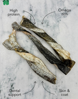 Salmon Skin Twists