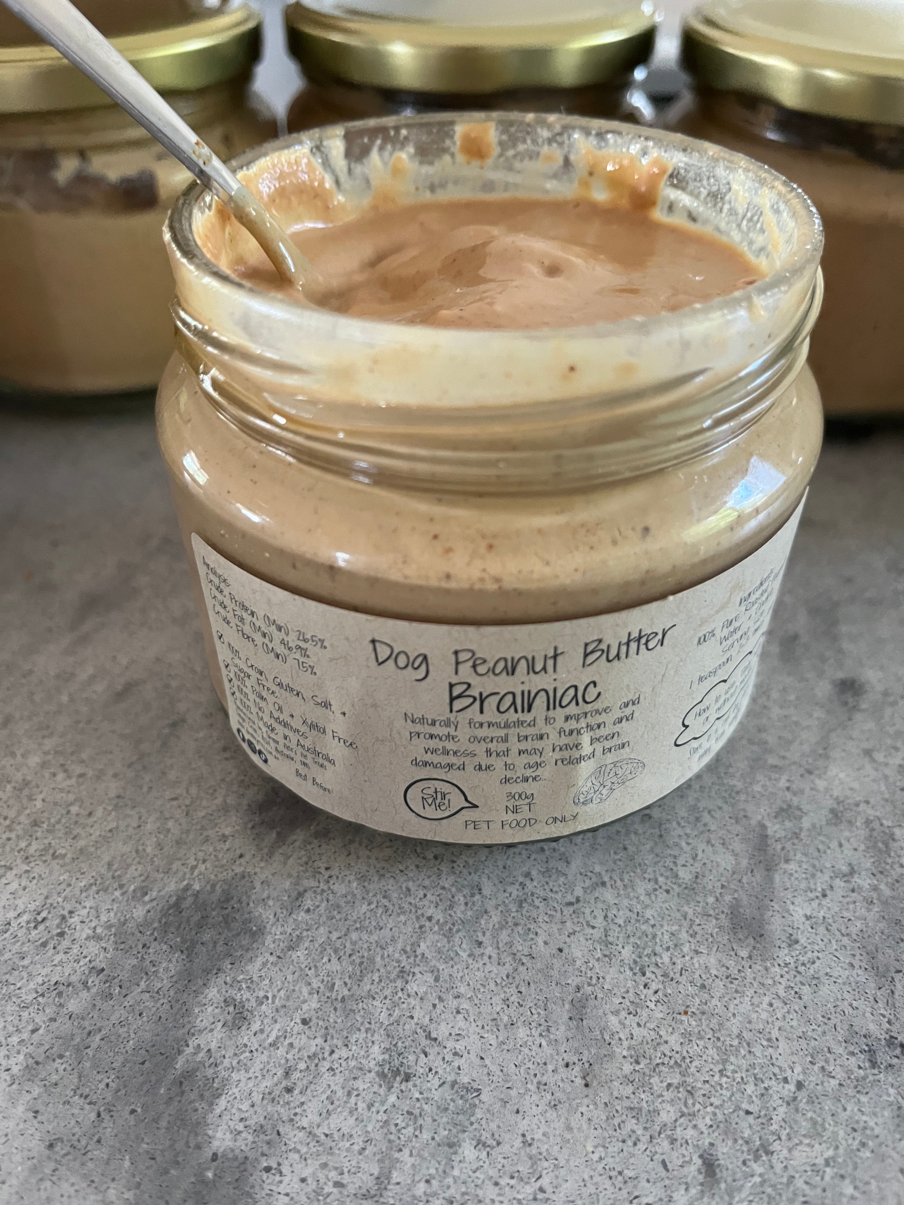 Brainiac Shield Peanut Butter Dog Treat by Farmer Pete's pet products