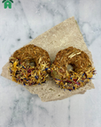 Donut with Flower Sprinkles 2 Pieces