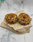 Donut with Flower Sprinkles 2 Pieces