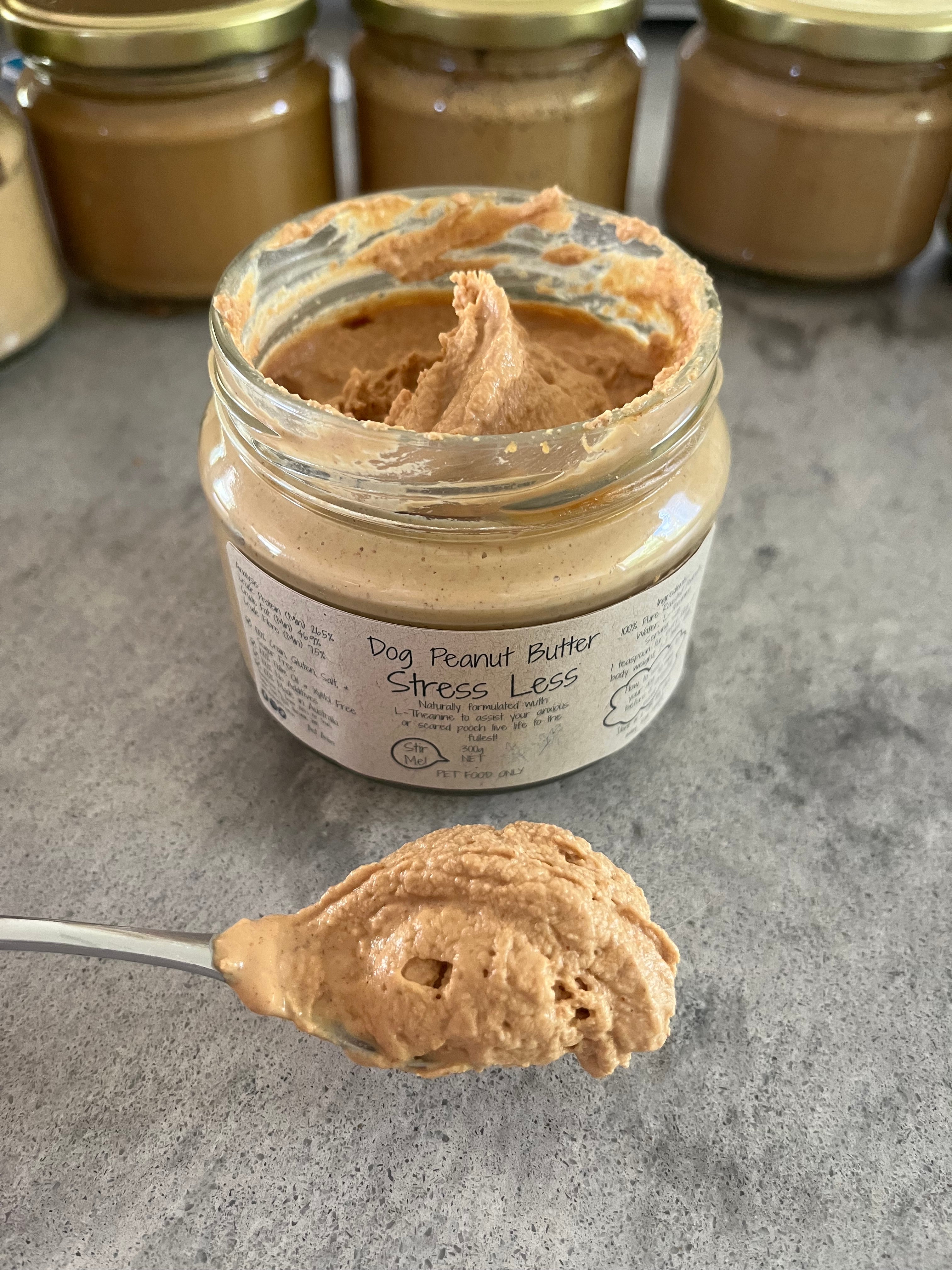 Curated visual reference: Picture Idea: Stress Less Peanut Butter Dog Treat
