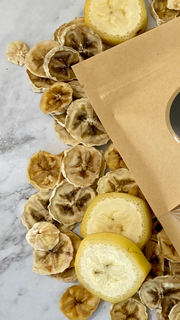 Natural banana treats by Farmer Pete's. Australian made.