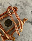 Beef pizzle / bully stick dog chews. 100% natural and Australian made by Farmer Pete's.