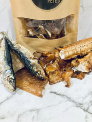 Farmer Pete's fish lucky dip. Mixture of natural fish, locally sourced with no additives.