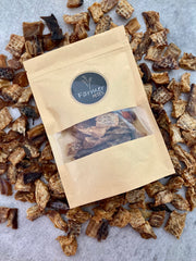 Farmer Pete's dehydrated fish bites for cats and dogs.