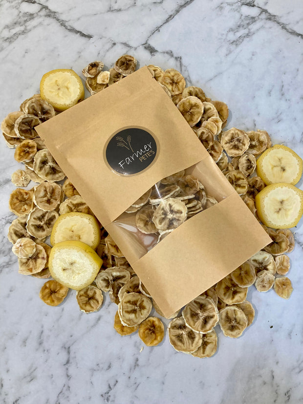 Dried Banana Treats for Rabbits & Guinea Pigs, Australian made by Farmer Pete's