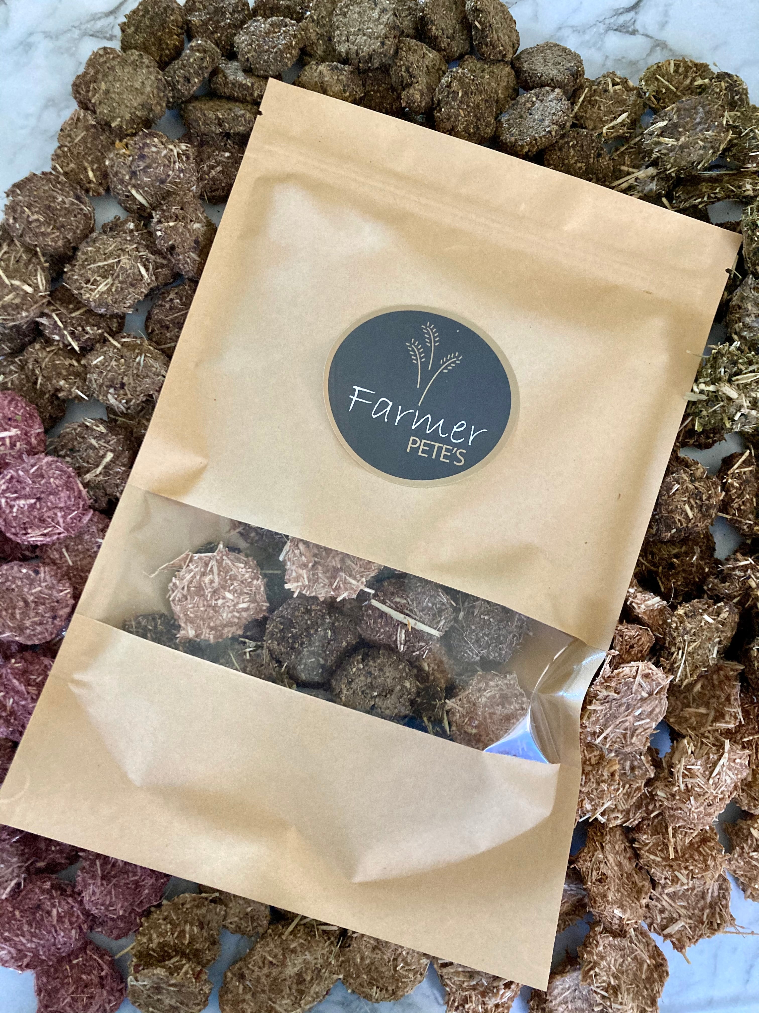 Farmers Feast Rabbit and Guinea Pig healthy biscuits by Farmer Pete's.