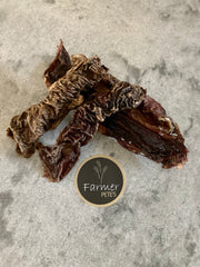 Great beef weasand chews for dogs by Farmer Pete's