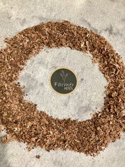 Dried Beef Meal Pet Toppers displayed in a circle ready to be eaten