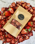 Dried Strawberry Pet Treat, Australian made pocket pet treats by Farmer Pete's