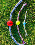 Tennis Ball Fetch Toy for dogs, with rope