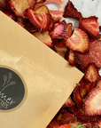 100% natural dried strawberry made from Australian produce by Farmer Pete's.