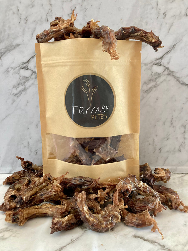 Dehydrated Chicken Necks Australian made by Farmer Pete's