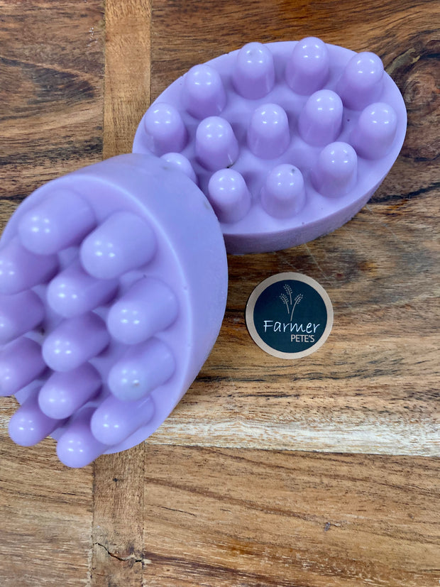 Calming massage dog soap bar by Farmer Pete's