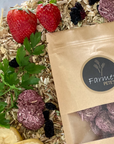 Purple Friday Favourite biscuits for pocket pets homemade by Farmer Pete's.