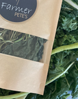 Dried spinach, kale and celery in Farmer Pete's Green Mix. Australian made.