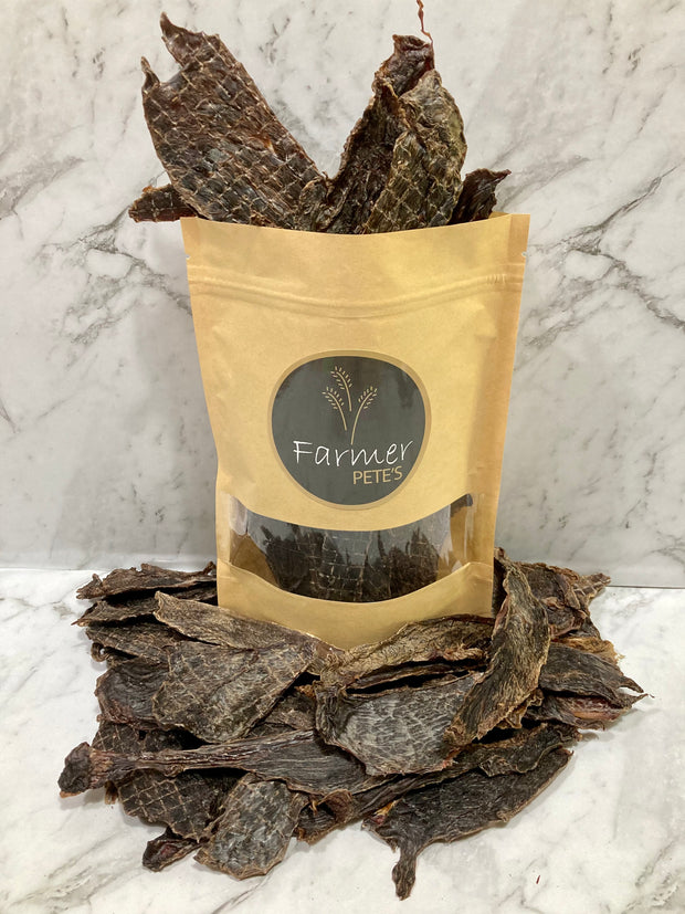 Kangaroo Jerky – Roo Jerky for pet treats made in Australia by Farmer Pete's