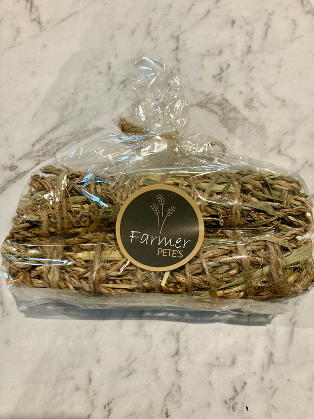 Two Dried Seagrass Logs
