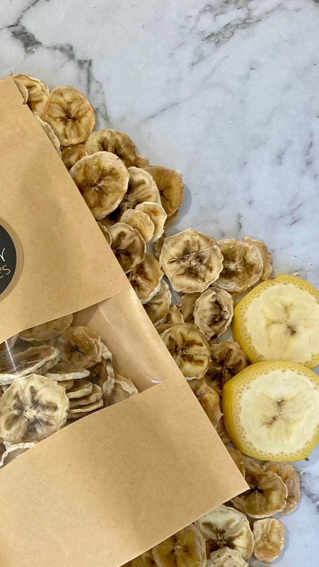 Dehydrated banana treats for Rabbits and Guinea Pigs by Farmer Pete's.