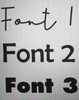 Personalisation fonts for Farmer Pete's pet bandanas