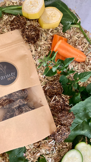 Monday Munchie rabbit and guinea pig treats by Farmer Pete's.