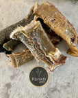 Farmer Pete's beef skin chews. Healthy and natural dog chews.